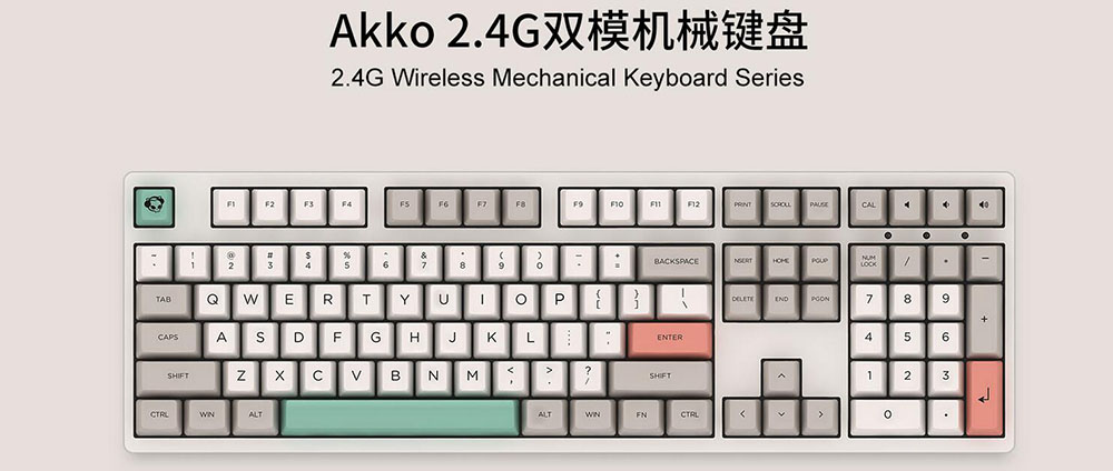 Akko 3108V2 9009 2.4G无线双模键盘01